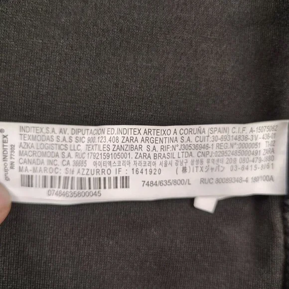 Zara Black Comfort Jacket Blazer Womens Large - Picture 8 of 11